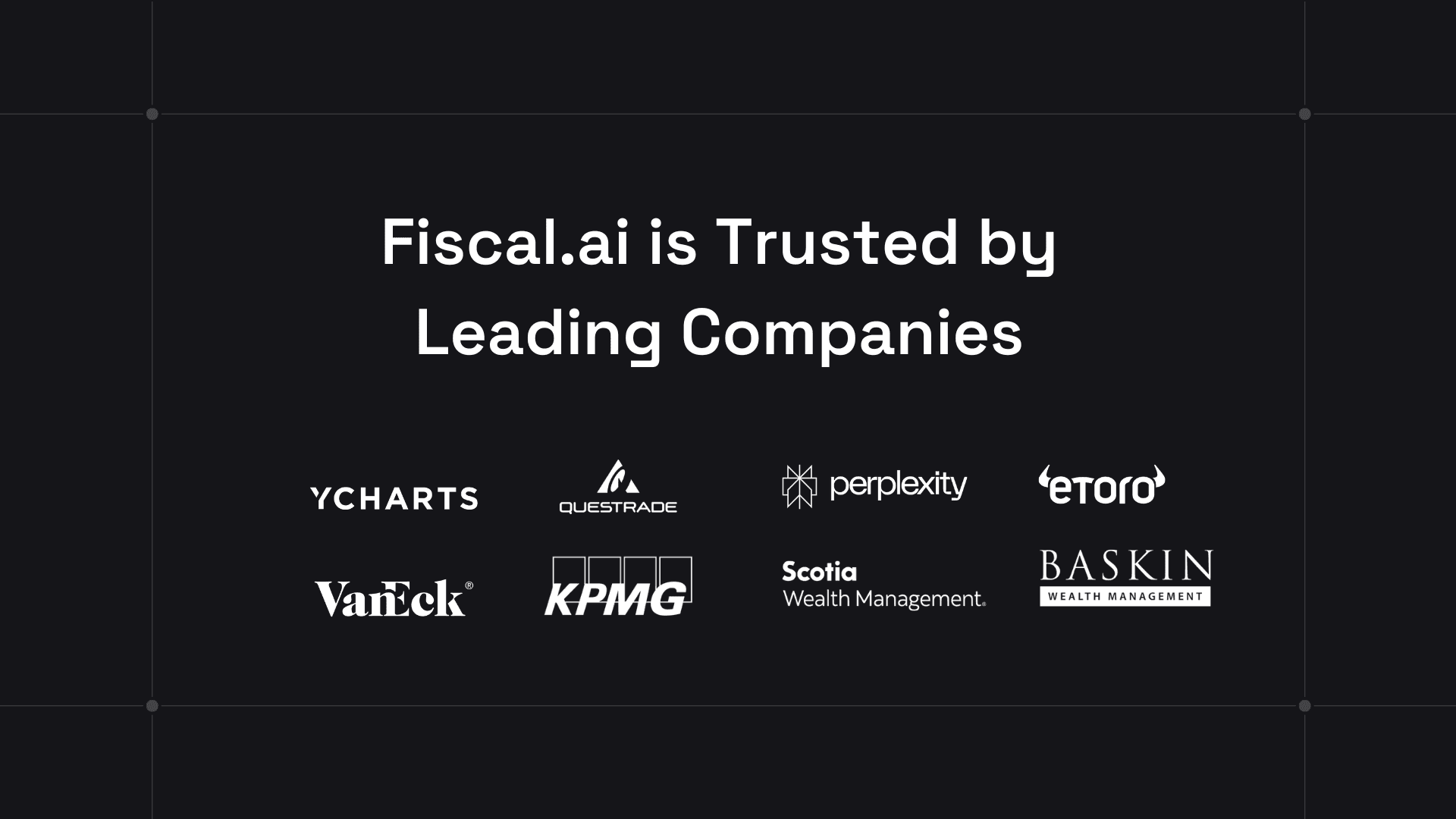 Fiscal AI is used by professional analysts at leading companies